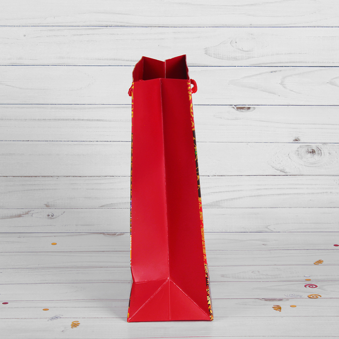 Пакет подарочный "Узоры", люкс, 26 х 10 х 32 см