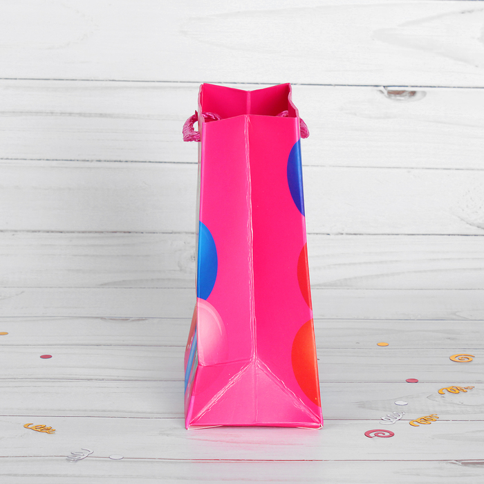 Пакет подарочный "Праздничный", люкс, 11 х 6 х 14 см