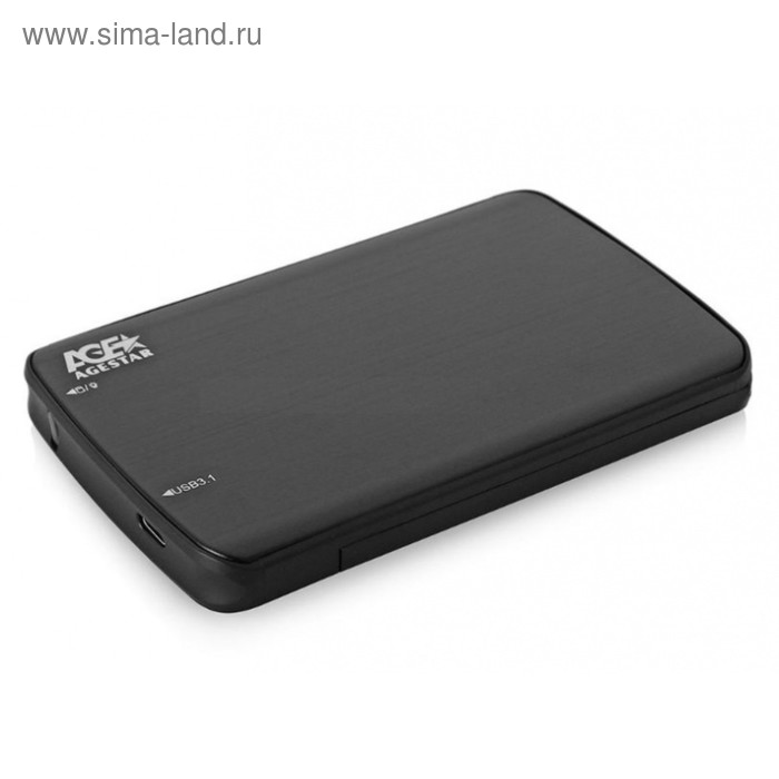 

Внешний корпус для HDD/SSD AgeStar 31UB2A12C SATA пластик/алюминий черный 2.5"