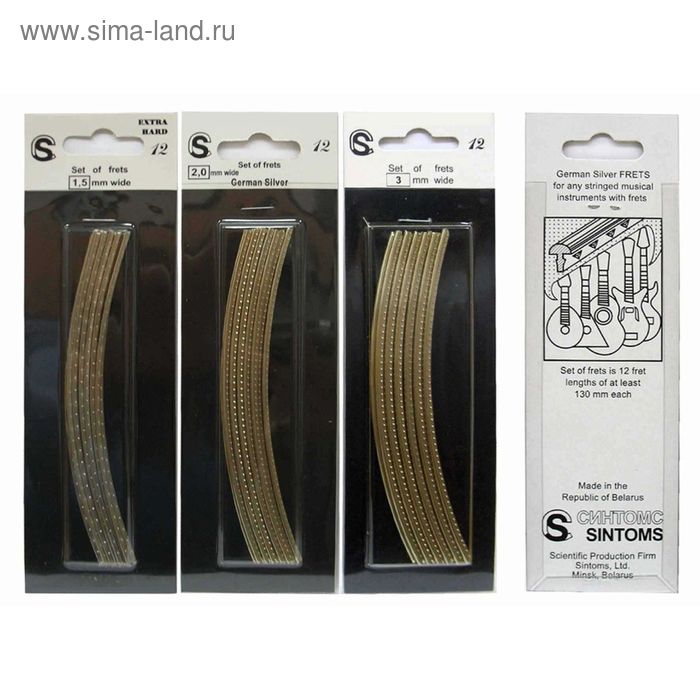 

Комплект ладов Sintoms SS277140Sw.p. из нержавеющей стали, ширина 2.8мм