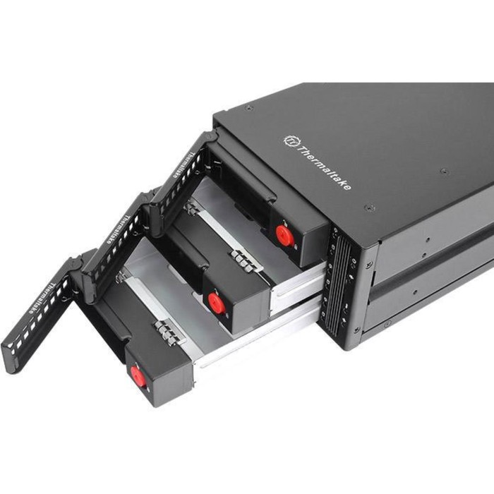 Сменный бокс для HDD/SSD Thermaltake Max 3503 SATA I/II/III/SAS металл черный hotswap 3