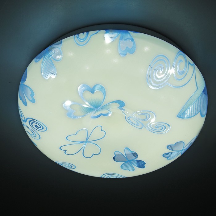 Светильник светодиодный "Клевер" 16W LED 4000K (голубой свет) 25x25x7см