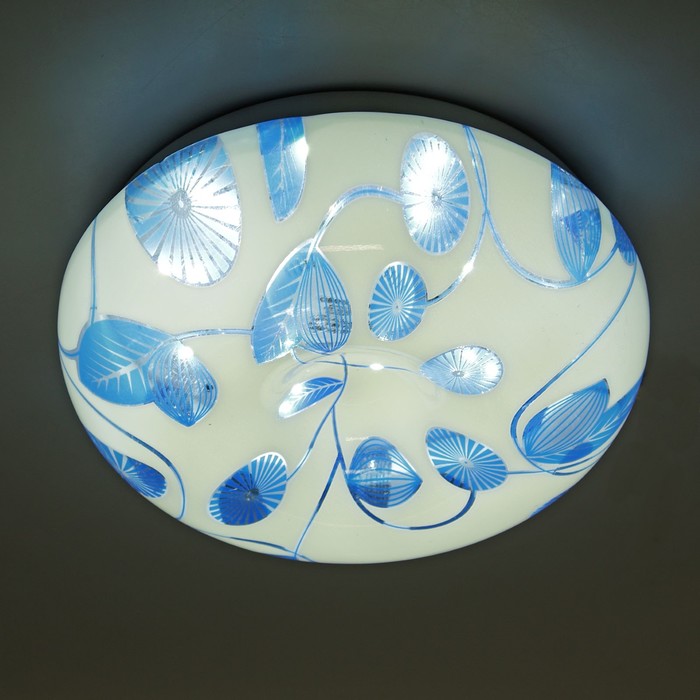 Светильник светодиодный "Ромашки" 16W LED 4000K (голубой свет) 25x25x7см