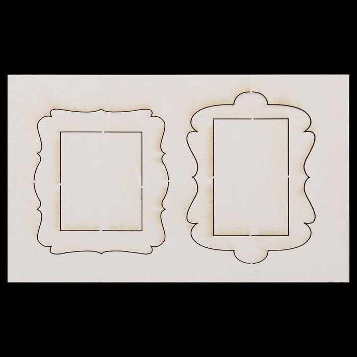 Чипборд картон "Фигурные рамки 10" №3, 14,5х9,2х0,1 см