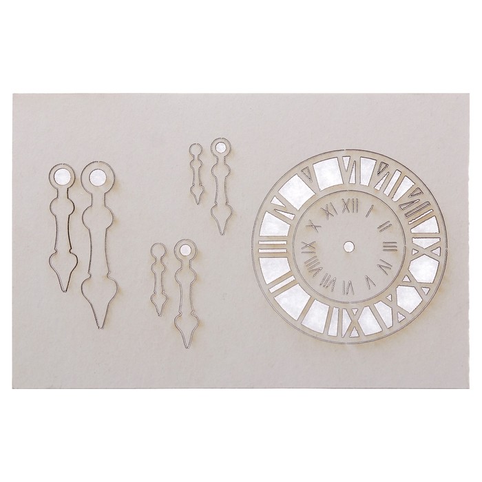 Чипборд "Часы и стрелки" №2, 14,5х9,2х0,1 см