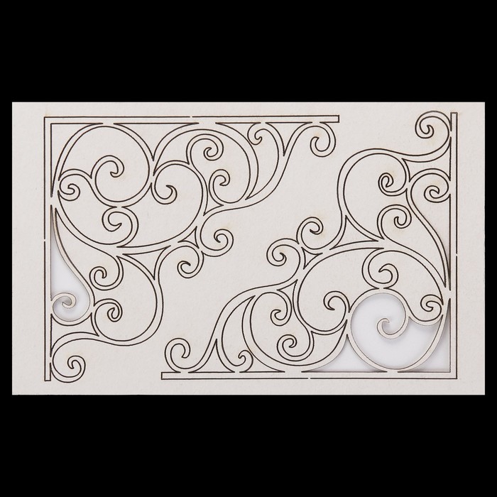 Чипборд "Кованые ворота"  №1,  14,5х9,2х0,1 см