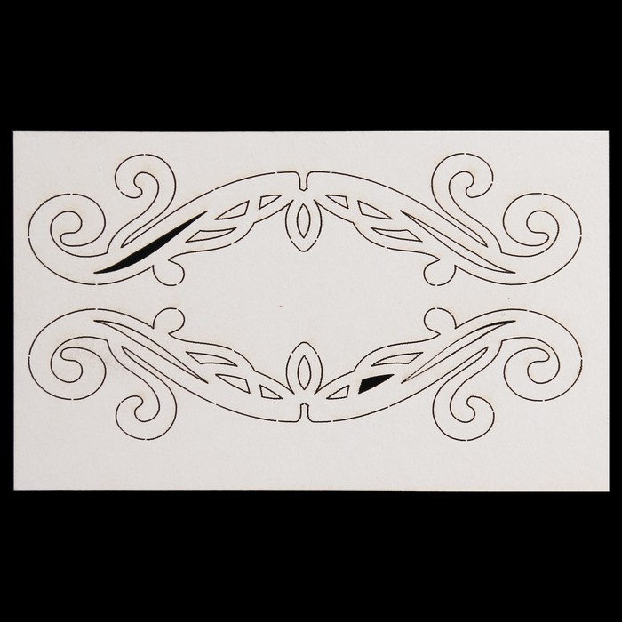 Чипборд картон "Винтажные элементы 2" №2, 14,5х9,2х0,1 см