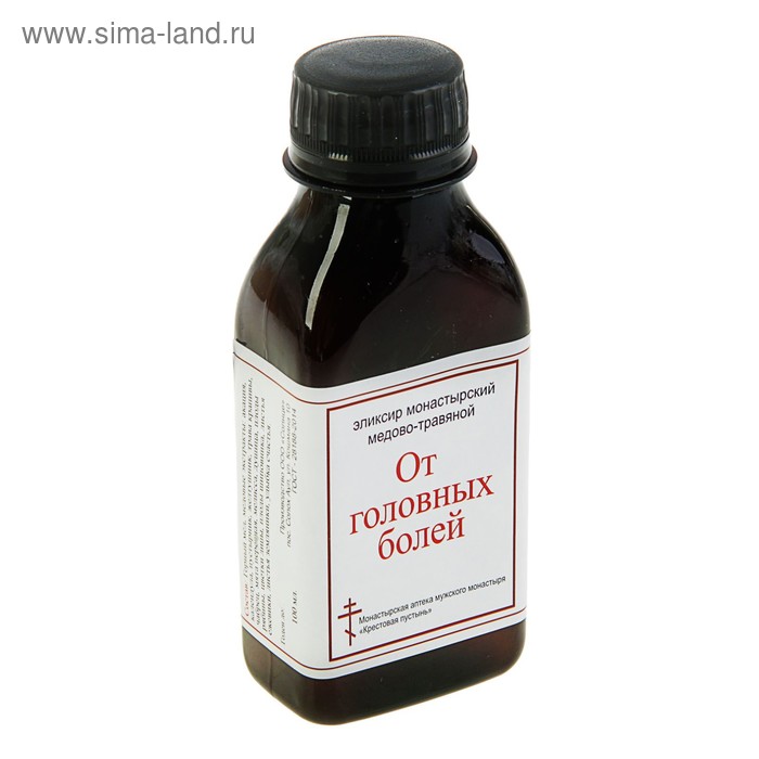 

Эликсир монастырский «От головных болей» 100 мл