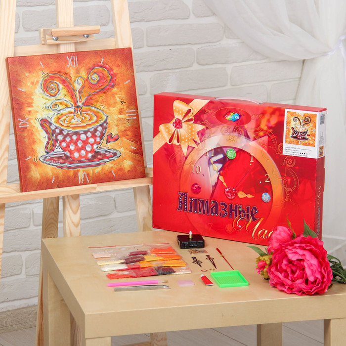 Алмазные часы "Любимый капучино" 7303008