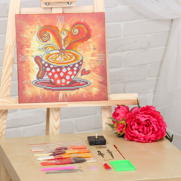 Алмазные часы "Любимый капучино" 7303008