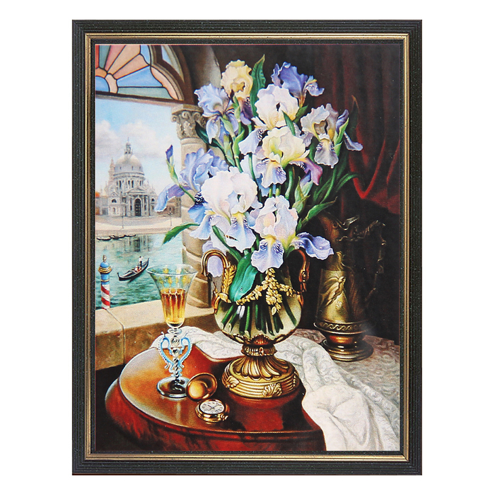 Алмазная картина-раскраска "Венеция за окном"