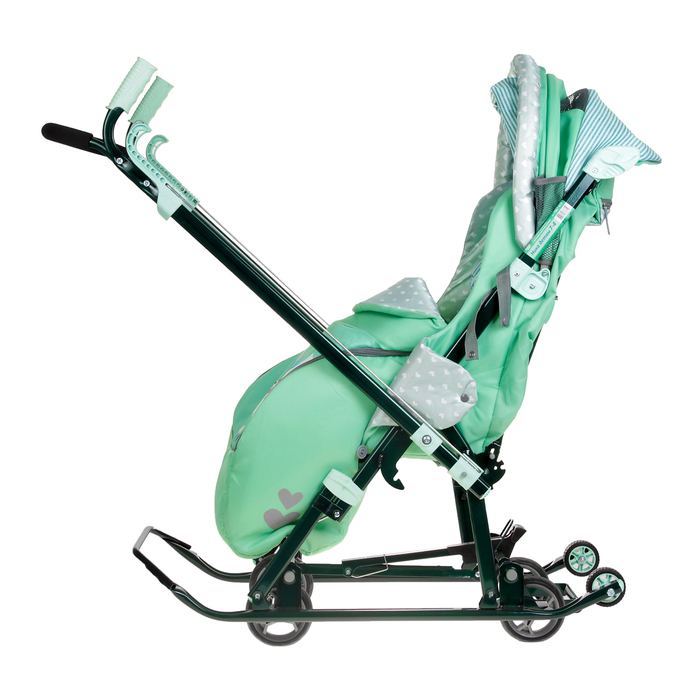 Санки-коляска "Ника детям 7-4/2", цвет мятный