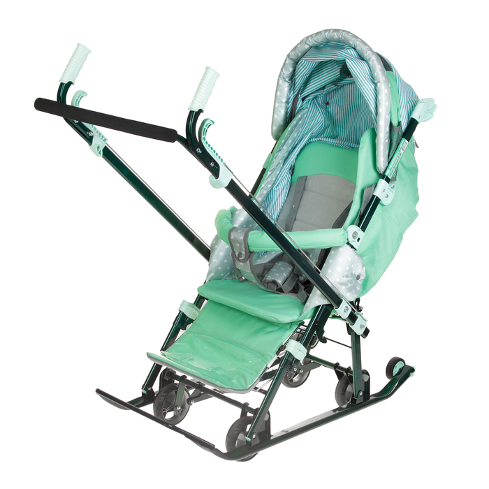 Санки-коляска "Ника детям 7-4/2", цвет мятный