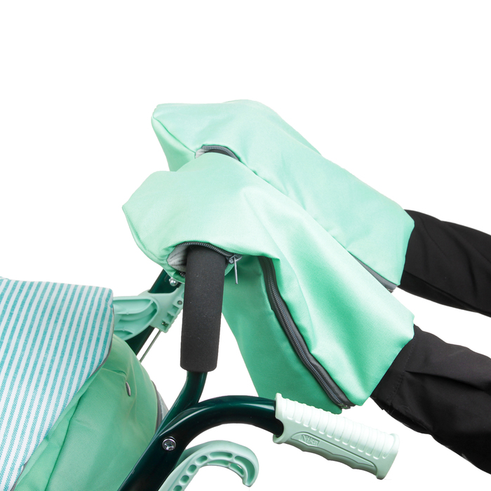 Санки-коляска "Ника детям 7-4/2", цвет мятный