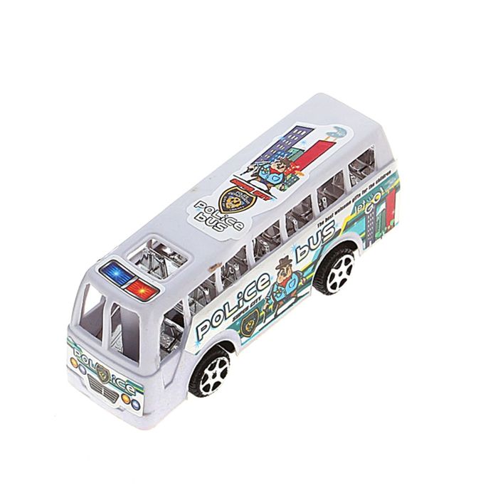 Машина инерционная "Автобус", набор 8 шт.