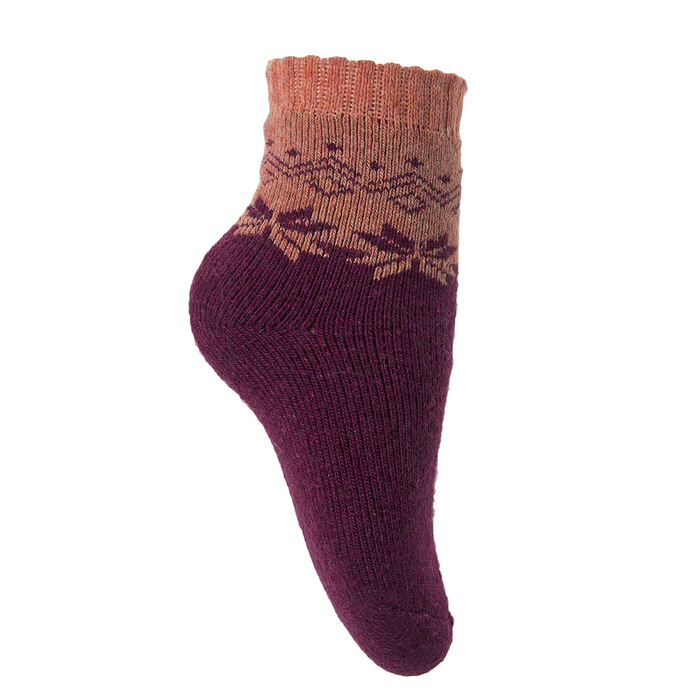 Носки детские шерстяные с махрой "Снежинки" Ндад7632 цвет МИКС, р-р 16 (4-6 лет)