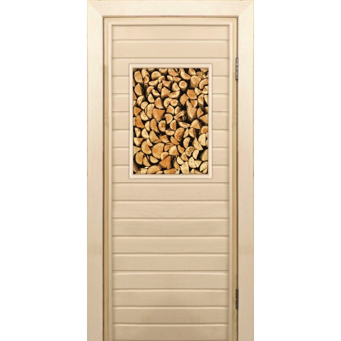 Дверь для бани и сауны "Дровница", 190х70см