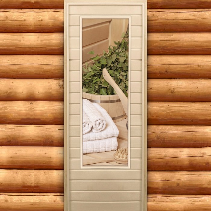 Дверь для бани и сауны "Банные принадлежности. Элит", 180х70см