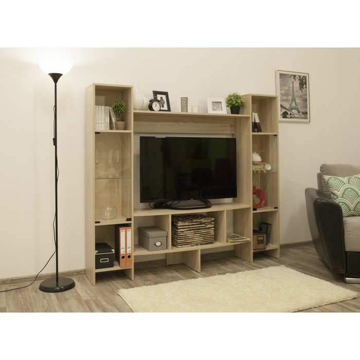 Стенка Дуэт 1820х335х1580 Дуб сонома