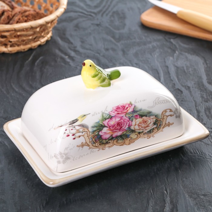 Масленка "Соловушка" 17,3х13х8,5 см