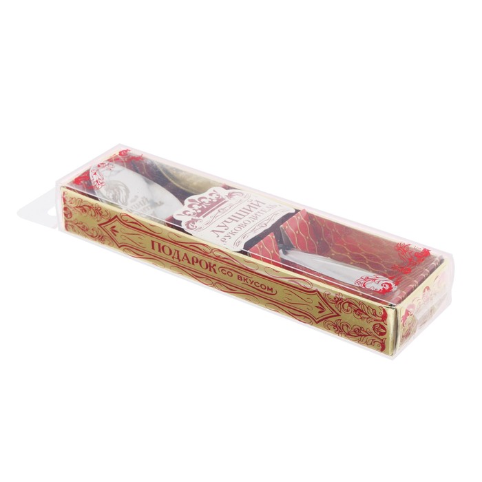 Ложка в подарочной коробке "Лучший руководитель"