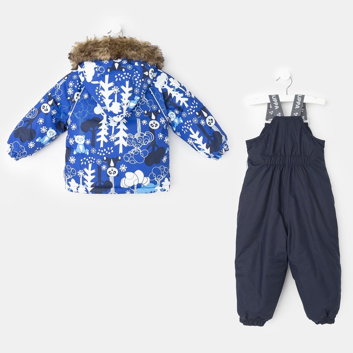 Комплект детский "AVERY", рост 86 см, цвет синий с принтом/тёмно-синий 73235_М