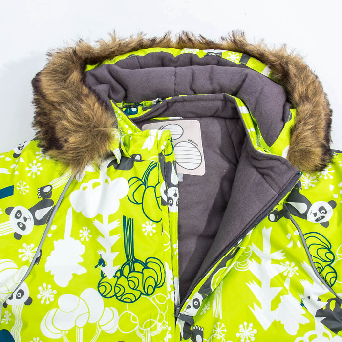 Комплект детский "AVERY", рост 86 см, цвет лайм с принтом/серый 73247_М