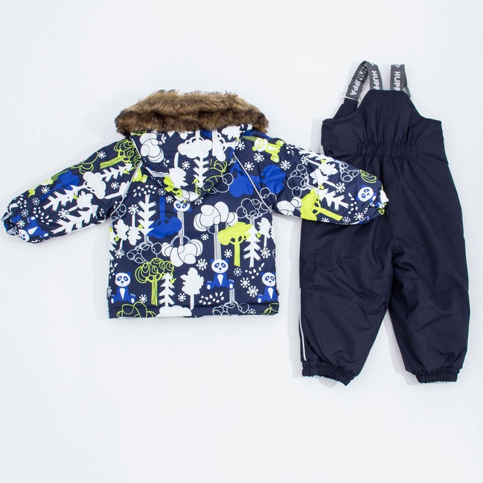 Комплект детский "AVERY", рост 86 см, цвет тёмно-синий с принтом 73286_М