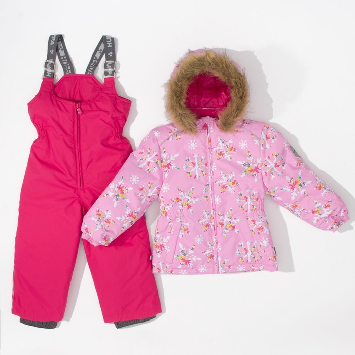 Комплект для девочки "WONDER", рост 98 см, цвет розовый с принтом/фуксиа 71613