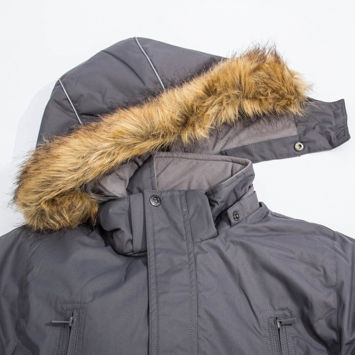 Куртка для мальчика "VESPER", рост 122 см, цвет серый 70035