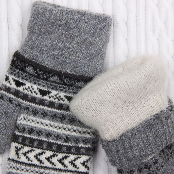 Варежки женские "Зимушка", размер 16 (р-р произв. L-24 см), цвет МИКС 58708