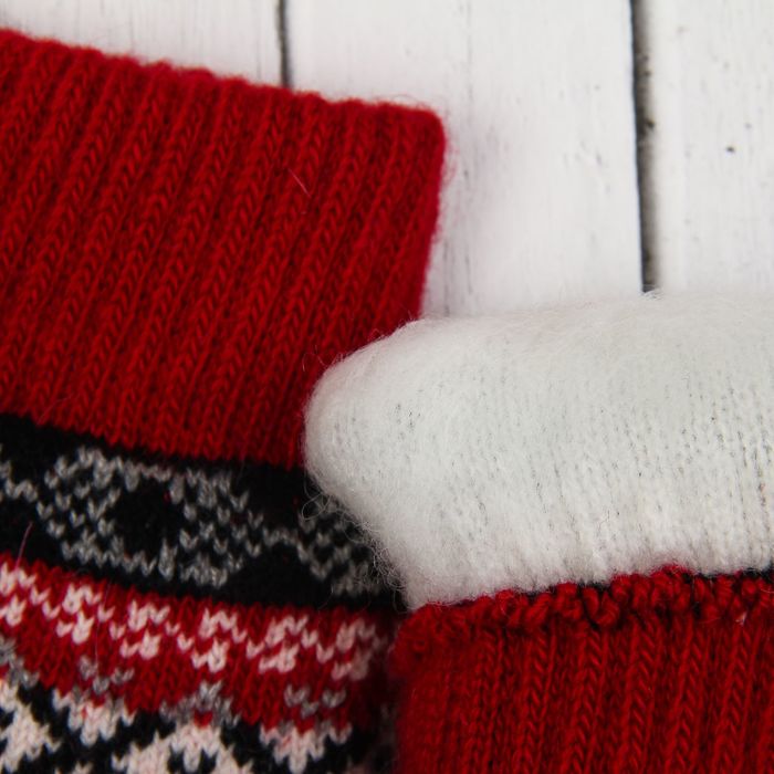 Варежки с подкладом женские "Снегурочка", размер 19 (р-р произв. L-19 см), цвет МИКС 58710