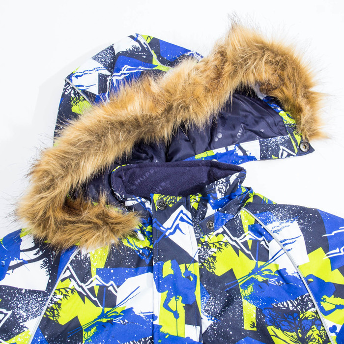 Куртка для мальчика "MARINEL", рост 98 см, цвет синий с принтом 72535