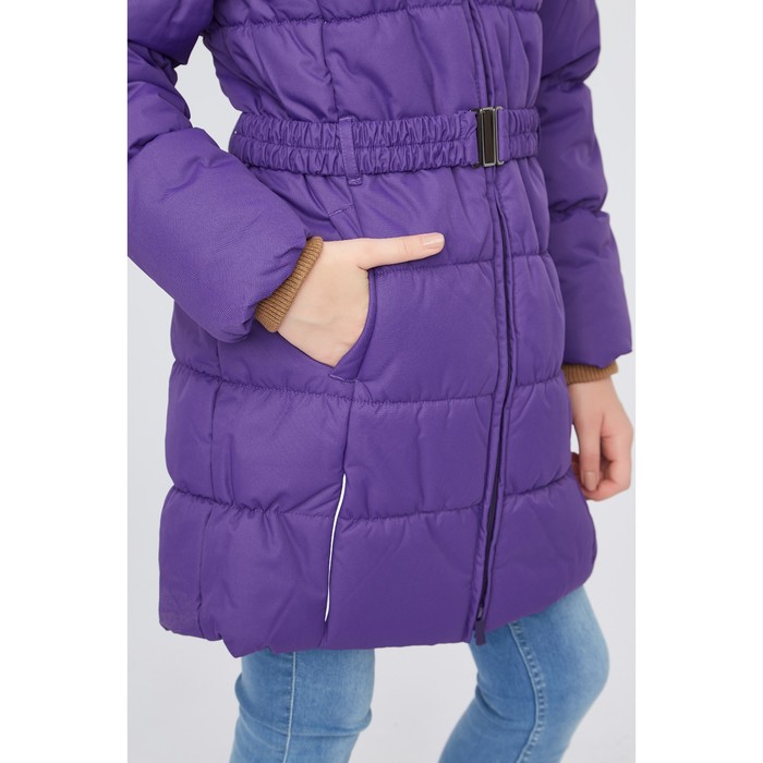 Пальто для девочки "YACARANDA", рост 128 см, цвет лилoвый 70053