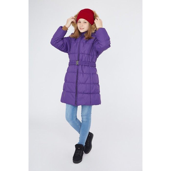 Пальто для девочки "YACARANDA", рост 152 см, цвет лилoвый 70053