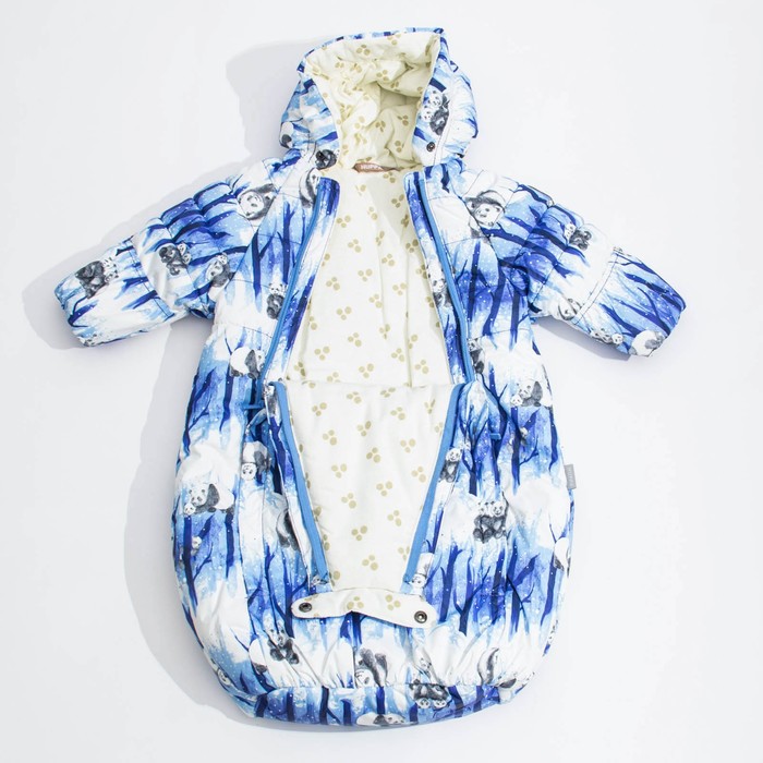 Спальный мешок детский "ZIPPY", рост 68 см, цвет синий с принтом 72335_М