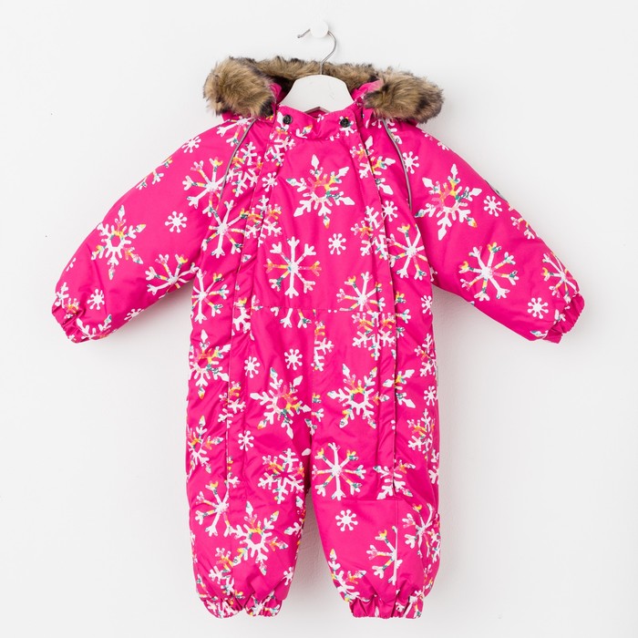 Комбинезон детский "KEIRA", рост 68 см, цвет фуксиа с принтом 71663_М