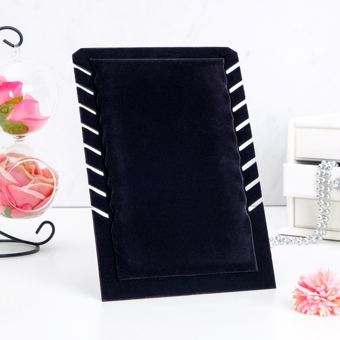 Подставка под кулоны, цепи, 18*2*28, цвет чёрный