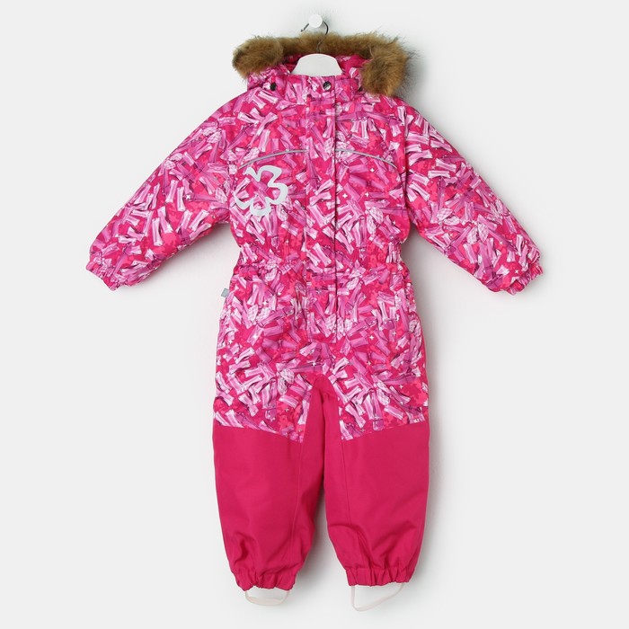 Комбинезон для девочки "CHLOE 1", рост 92 см, цвет фуксиа с принтом 71463