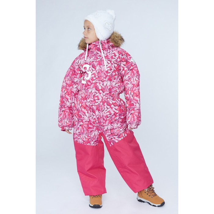 Комбинезон для девочки "CHLOE 1", рост 104 см, цвет фуксиа с принтом 71463