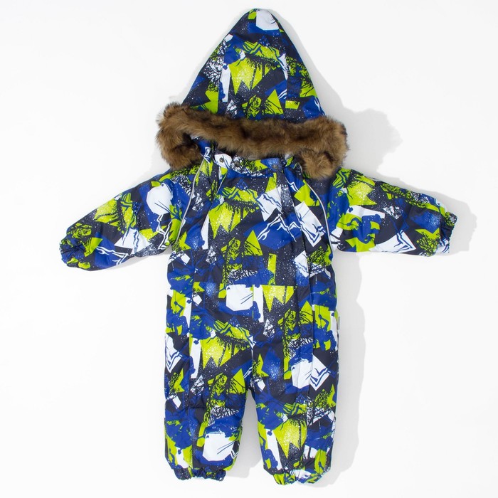 Комбинезон детский "KEIRA", рост 68 см, цвет синий с принтом 72535_М