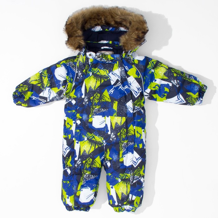 Комбинезон детский "KEIRA", рост 74 см, цвет синий с принтом 72535_М