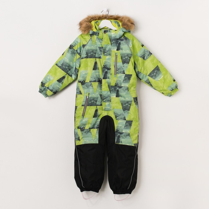 Комбинезон для мальчика "FENNO", рост 110 см, цвет лайм с принтом 72447