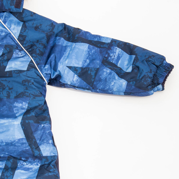 Комбинезон для мальчика "FENNO", рост 98 см, цвет тёмно-синий с принтом 72486