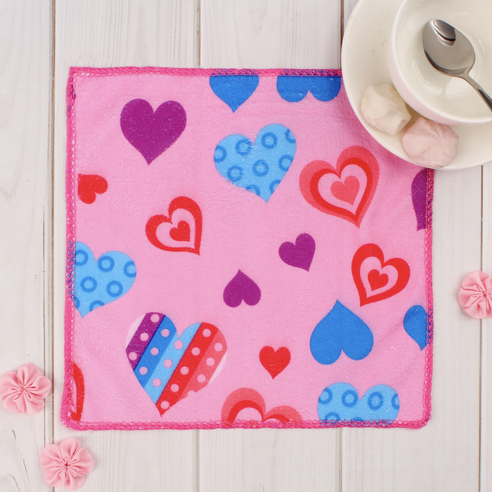 Салфетка кухонная 25*25 см Лето, цвет МИКС