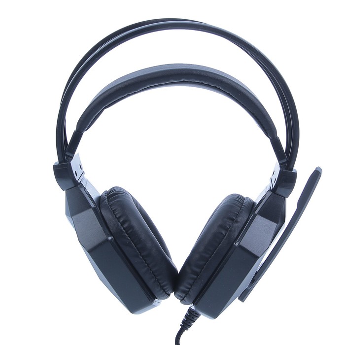 Игровая гарнитура, регулятор громкости, провод 2 м черная Микс