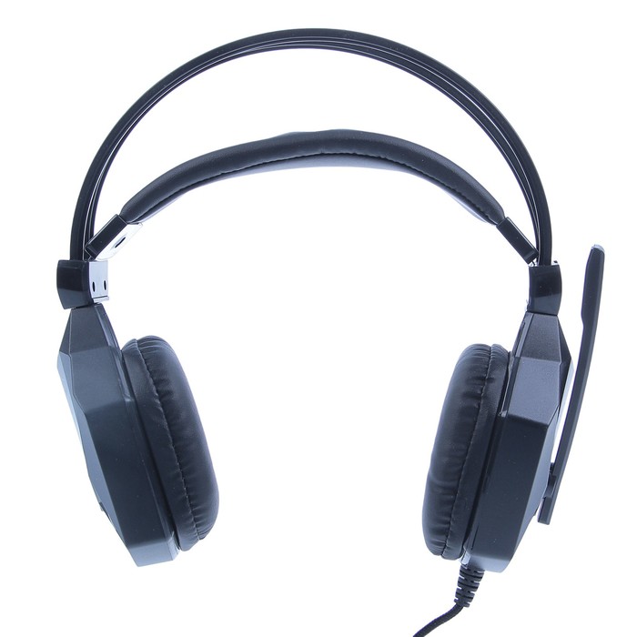 Игровая гарнитура, регулятор громкости, провод 2 м черная Микс