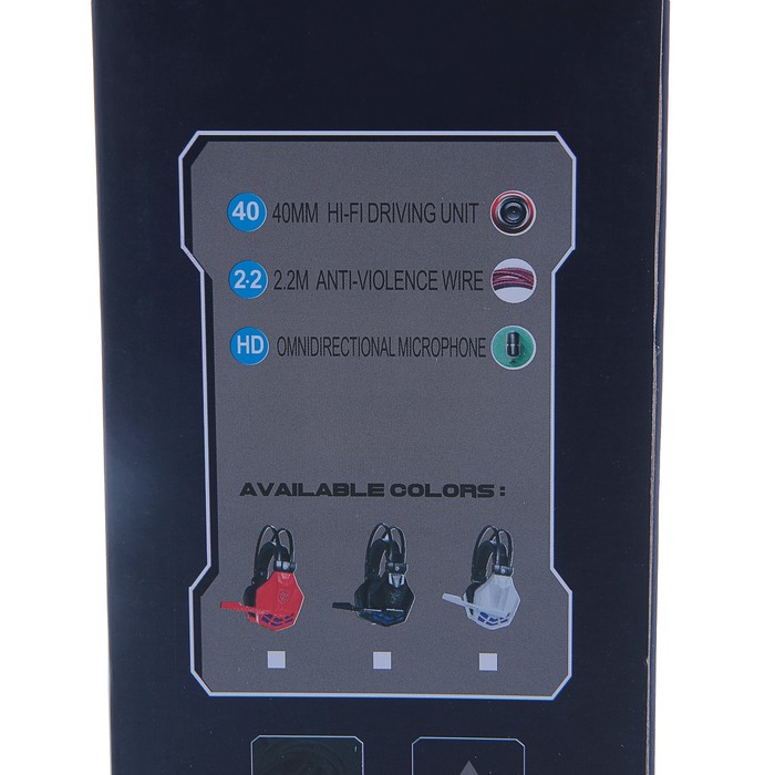 Игровая гарнитура, регулятор громкости, провод 2 м черная Микс