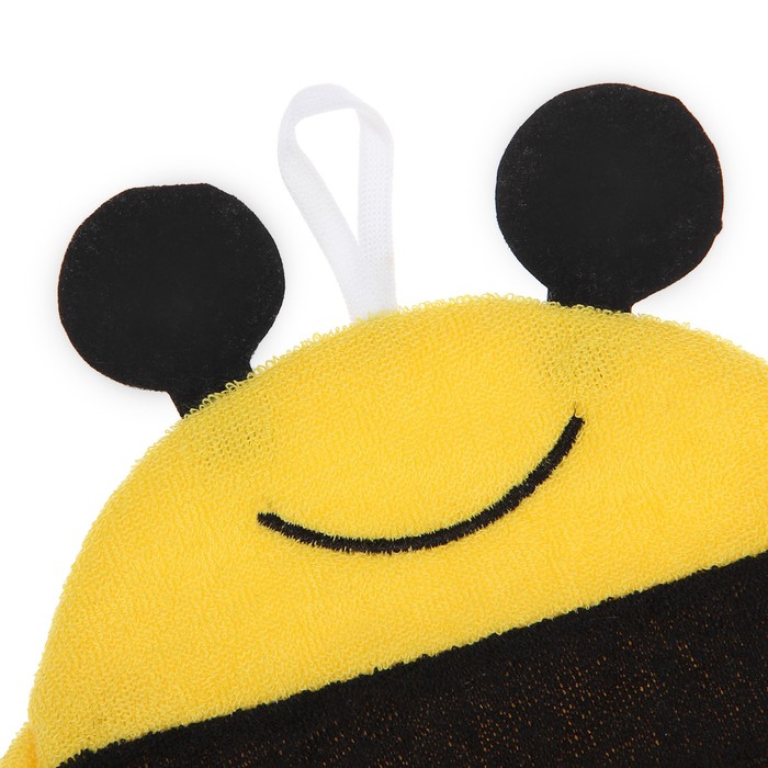 Мочалка варежка детская "Пчелка" МИКС