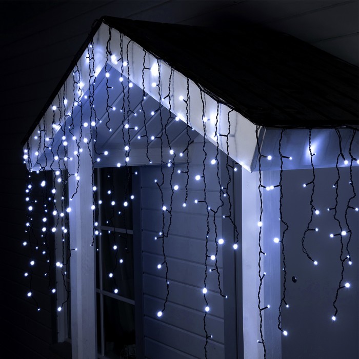 БАХРОМА уличная, УМС, Ш:3м, В:0.9м, Н.Т. 3W LED-232-220V, шнур питания, БЕЛЫЙ